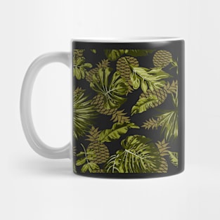 Tropical Leaves and Pineapples Mug